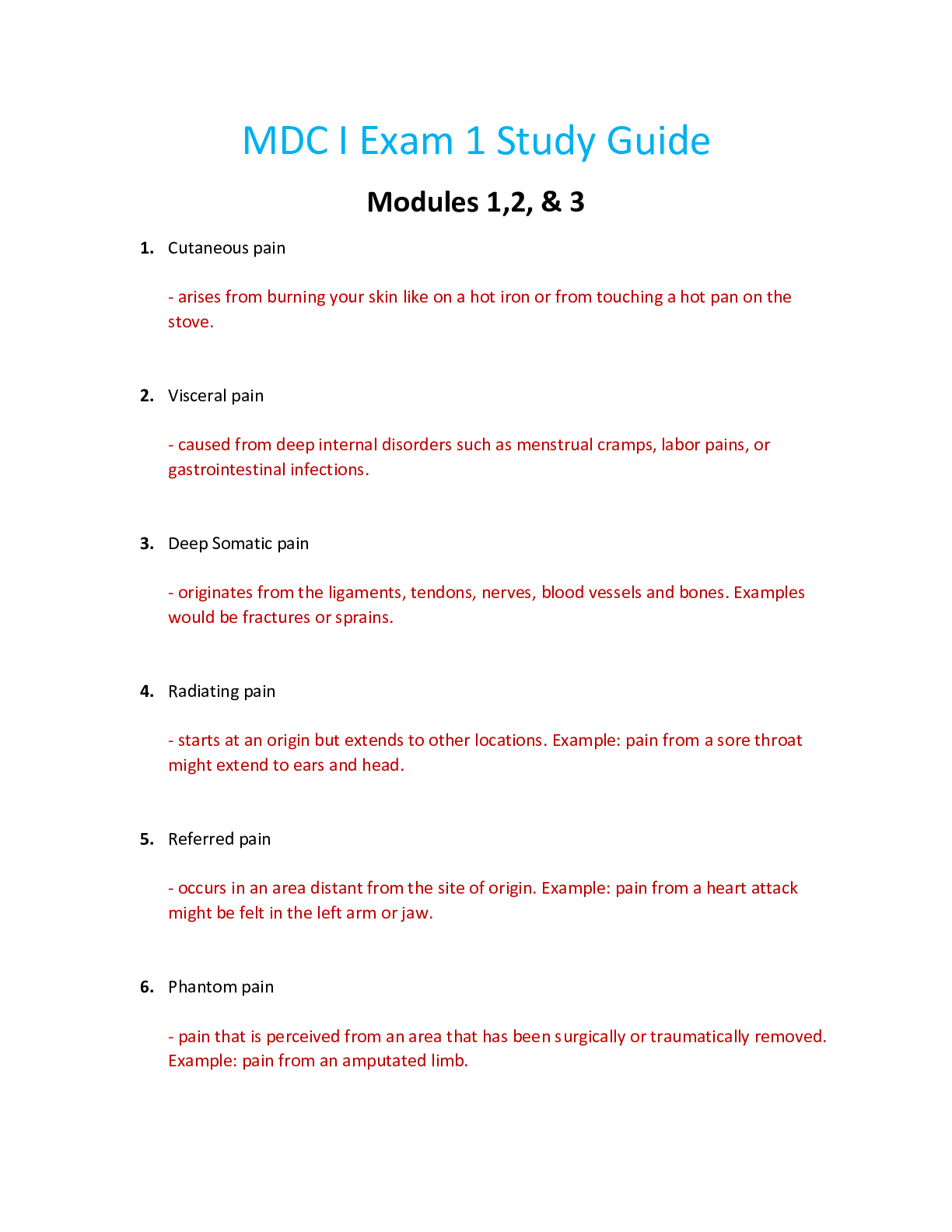 Preview image for NUR 2356 / NUR2356 Exam 1 Study Guide: Multidimensional Care I / MDC 1 Exam 1 Study Guide (Latest 2021/2022) Rasmussen